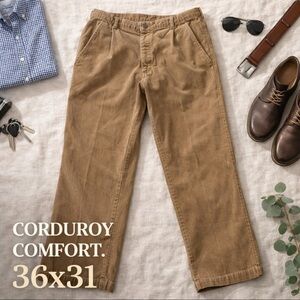 Vintage Savane Corduroy Pants Mens 36 x 31 Corduroy Trousers Tan Light Brown